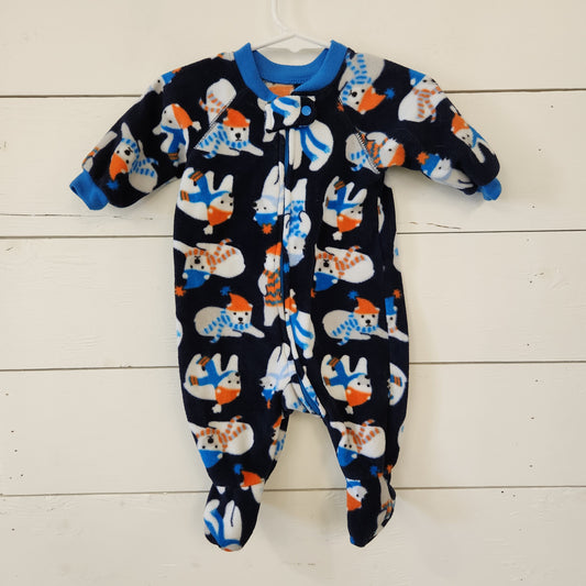 Size 0-3m | Place Fleece Sleeper