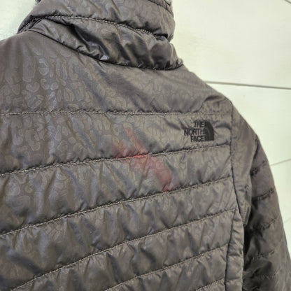Size 7-8 | The North Face Fleece Lined Black Jacket *stain