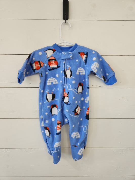 Size 0-3m | Place Penguin Fleece Footie