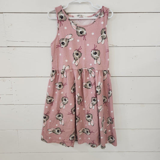 Size 8-10 | H&M Pink Bunny Dress