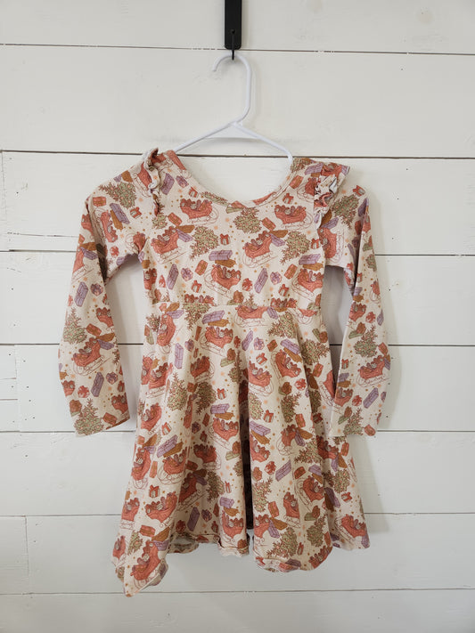 Size 8 | Vintage Christmas Twirl Dress