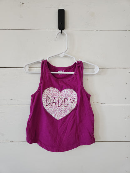 Size 2t | Crazy 8 Purple Love Daddy Tank