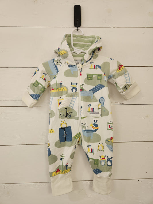 Size 1-2m | Polarn O. Pyret Hooded Romper