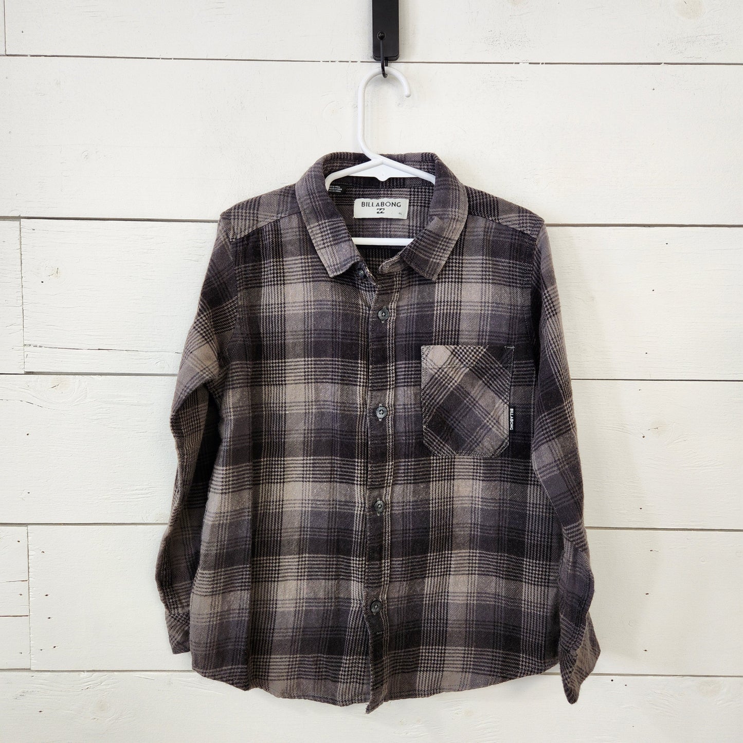 Size 6 | Billabong Grey Flannel  Buttondown