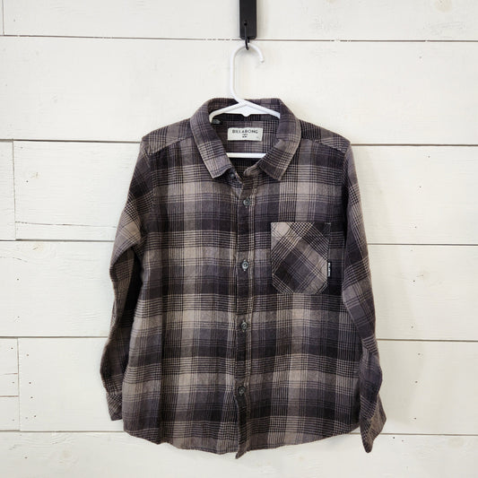 Size 6 | Billabong Grey Flannel  Buttondown