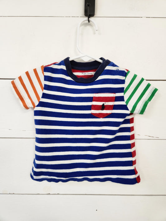 Size 9m | Ralph Lauren Striped Shirt