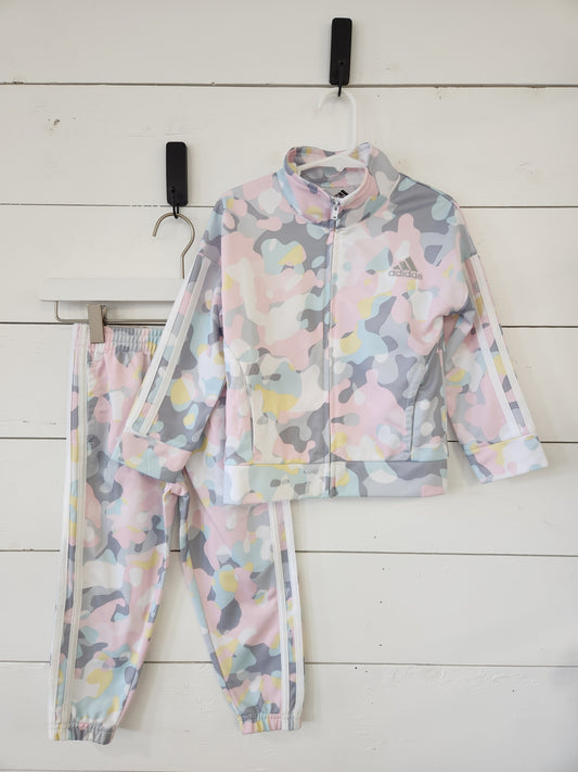 Size 3t | Adidas Pink Camo Track Suit