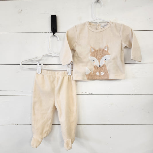 Size 3-6m | Rene Rofe Baby Cream Fox Set