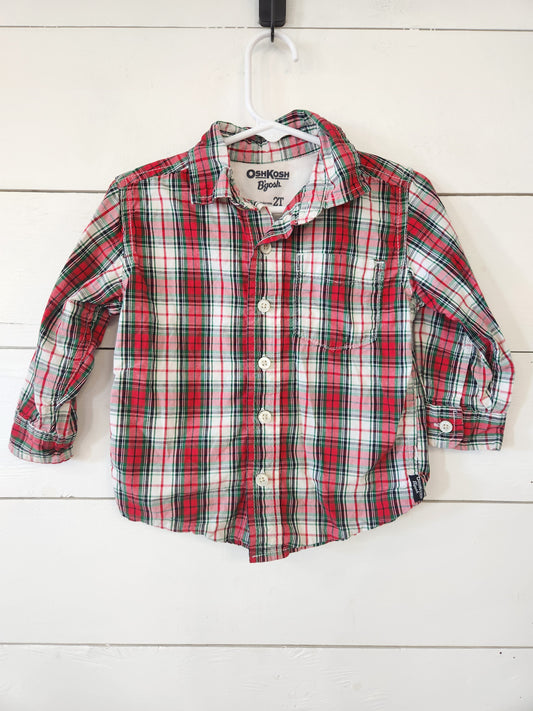 Size 2t | Oshkosh Red Buttondown