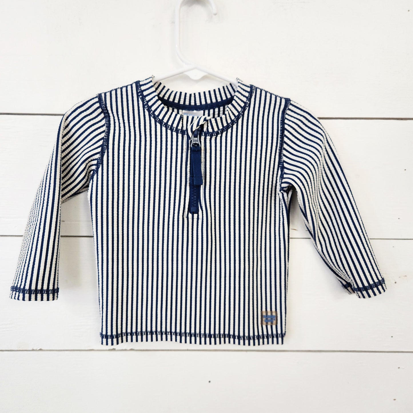 Size 12-18m | Rugged Butts Striped Swim Shirt