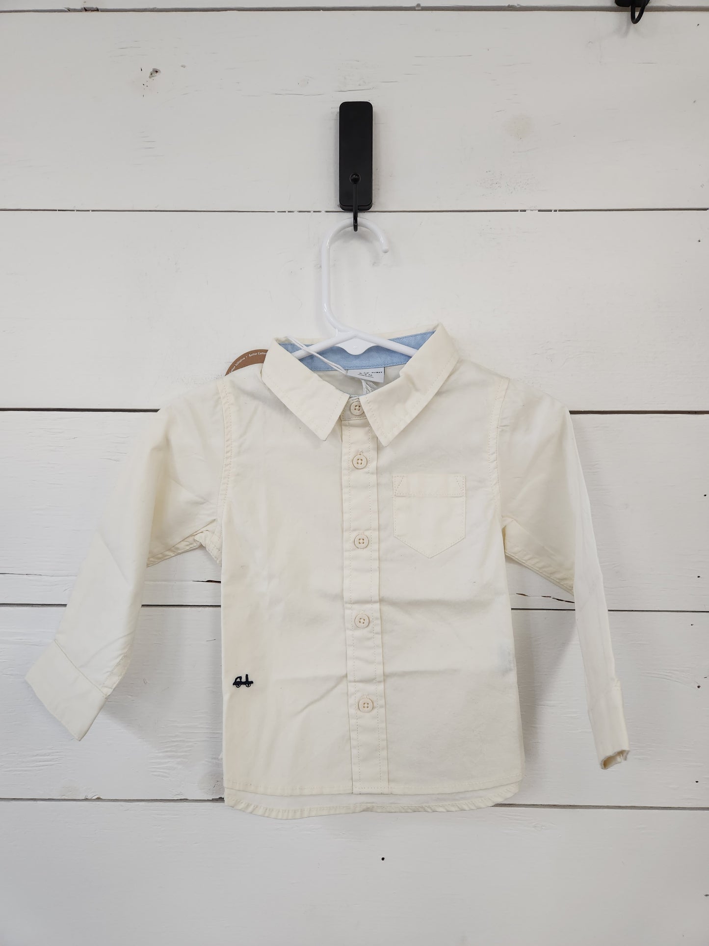 Size 6-9m | Polarn O. Pyret Linen Buttondown NWT