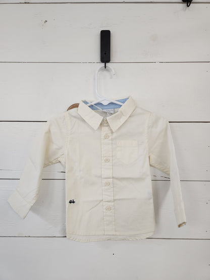 Size 6-9m | Polarn O. Pyret Linen Buttondown NWT