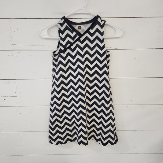 Size 8 | Tea Navy Zig Zag Dress