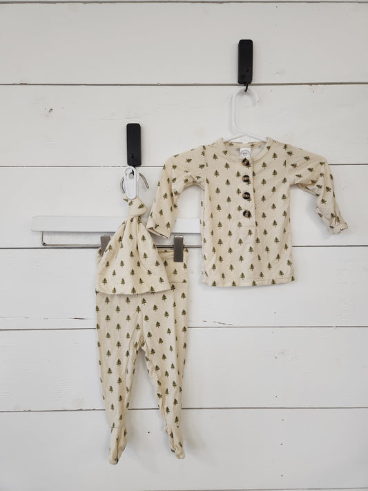 Size NB | Lou Lou 3-Piece Set (Trees)