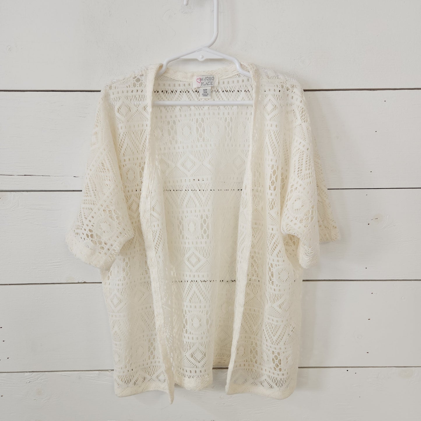 Size 5-6 | Place Cream Lace Cardigan