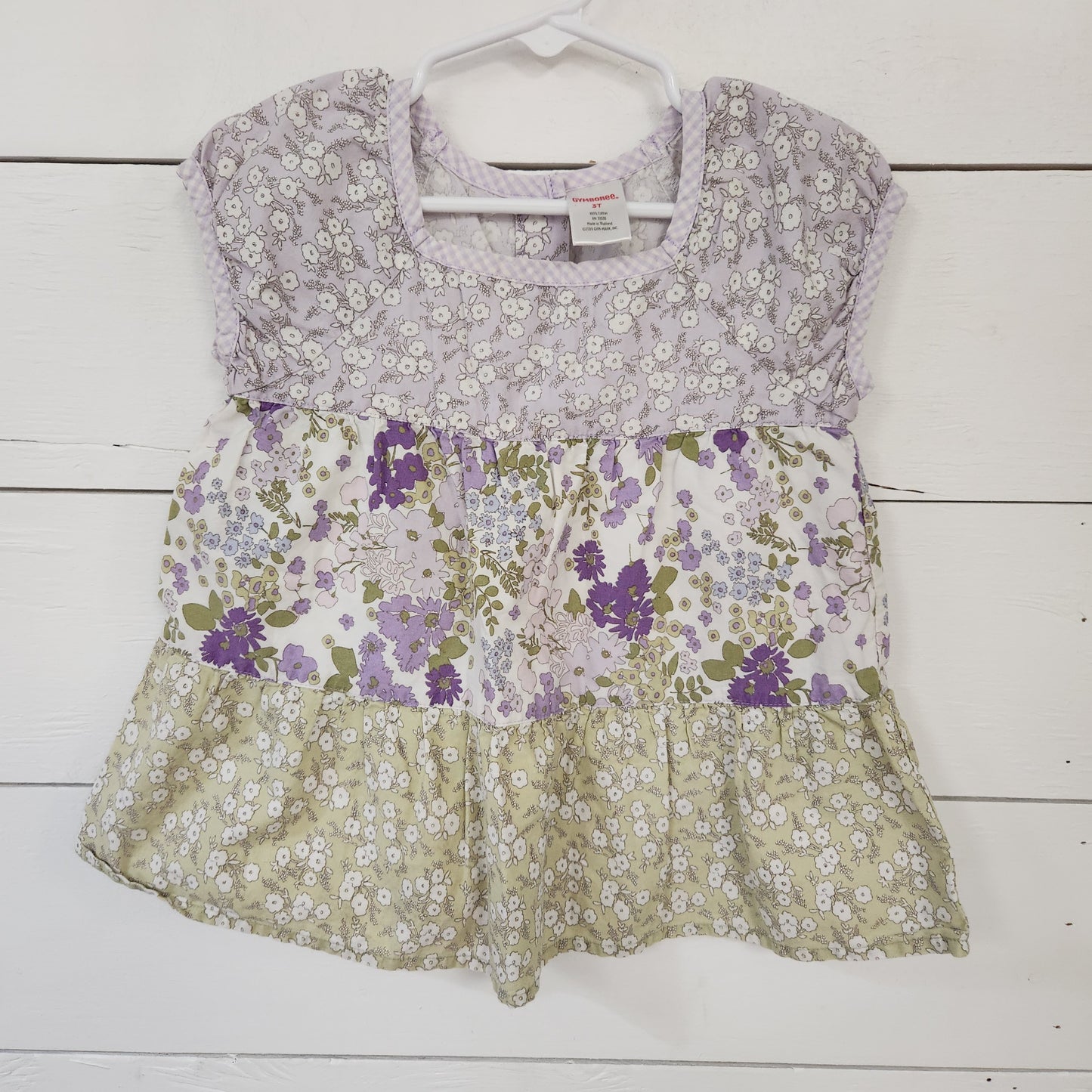 Size 3t | Gymboree Cotton Tunic Dress - Purple Floral