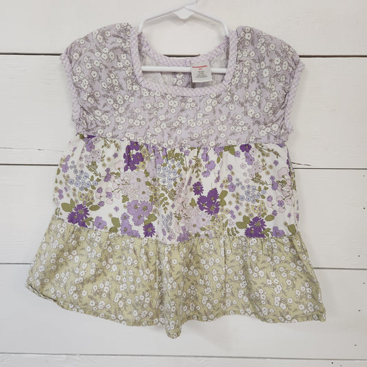 Size 3t | Gymboree Cotton Tunic Dress - Purple Floral