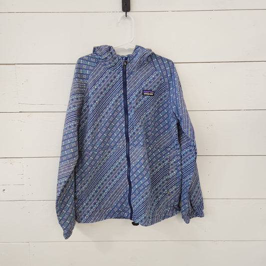 Size M | Patagonia Hooded Blue and Purple Windbreaker
