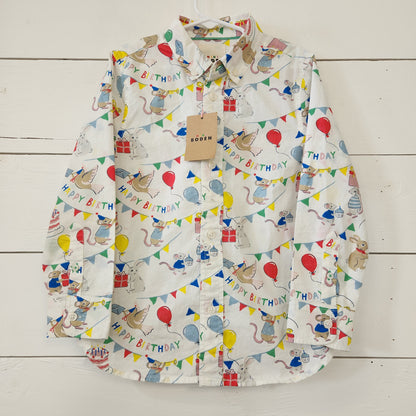 Size 6-7 | Mini Boden Birthday Button Up NWT