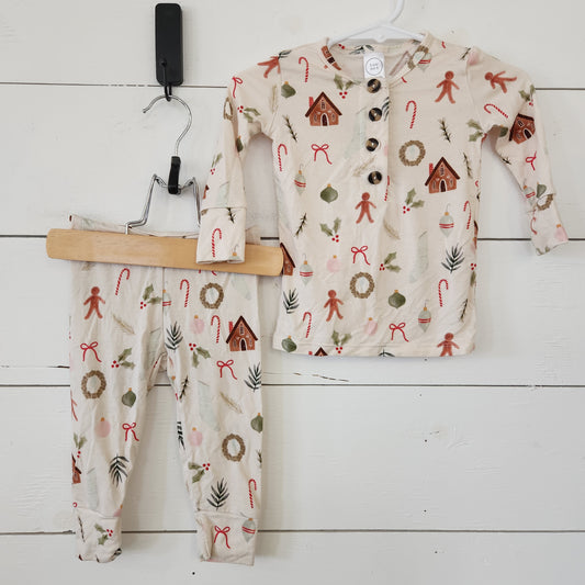 Size 3-6m | LouLou Christmas PJ Set