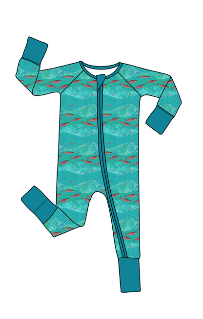 Zippered Romper by Little Alaskan | Kenai River Red