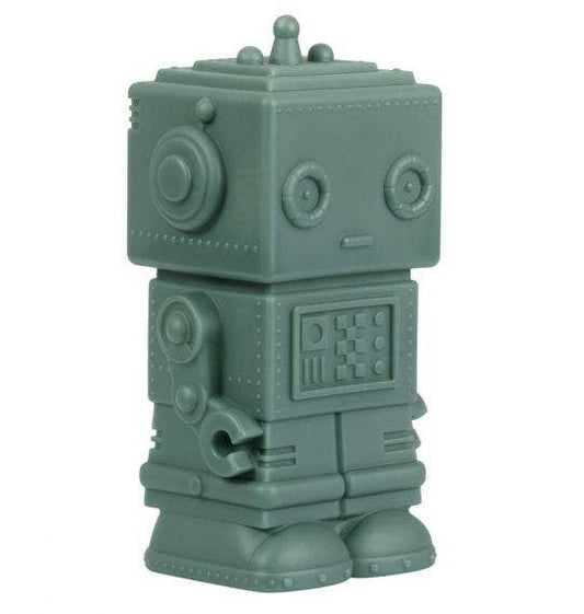 A Little Lovely Company - Money box: Robot - dark sage