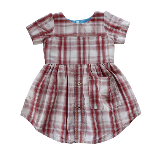 Size 2t | Short Sleeve Upcycled Dress by Briar&Boone