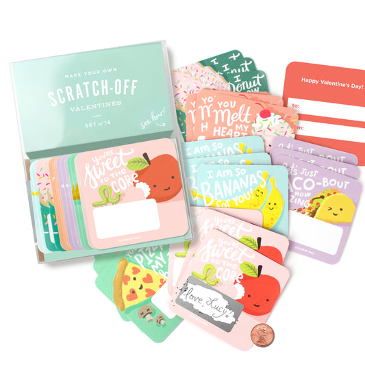 Valentines by Inklings Paperie | Snack Pack Scratch-off | 18pk