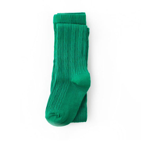 Cable Knit Tights by Little Stocking Co. | Emerald