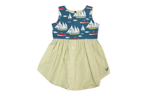 Size 2t | Sleeveless Upcycled Dress by Briar&Boone
