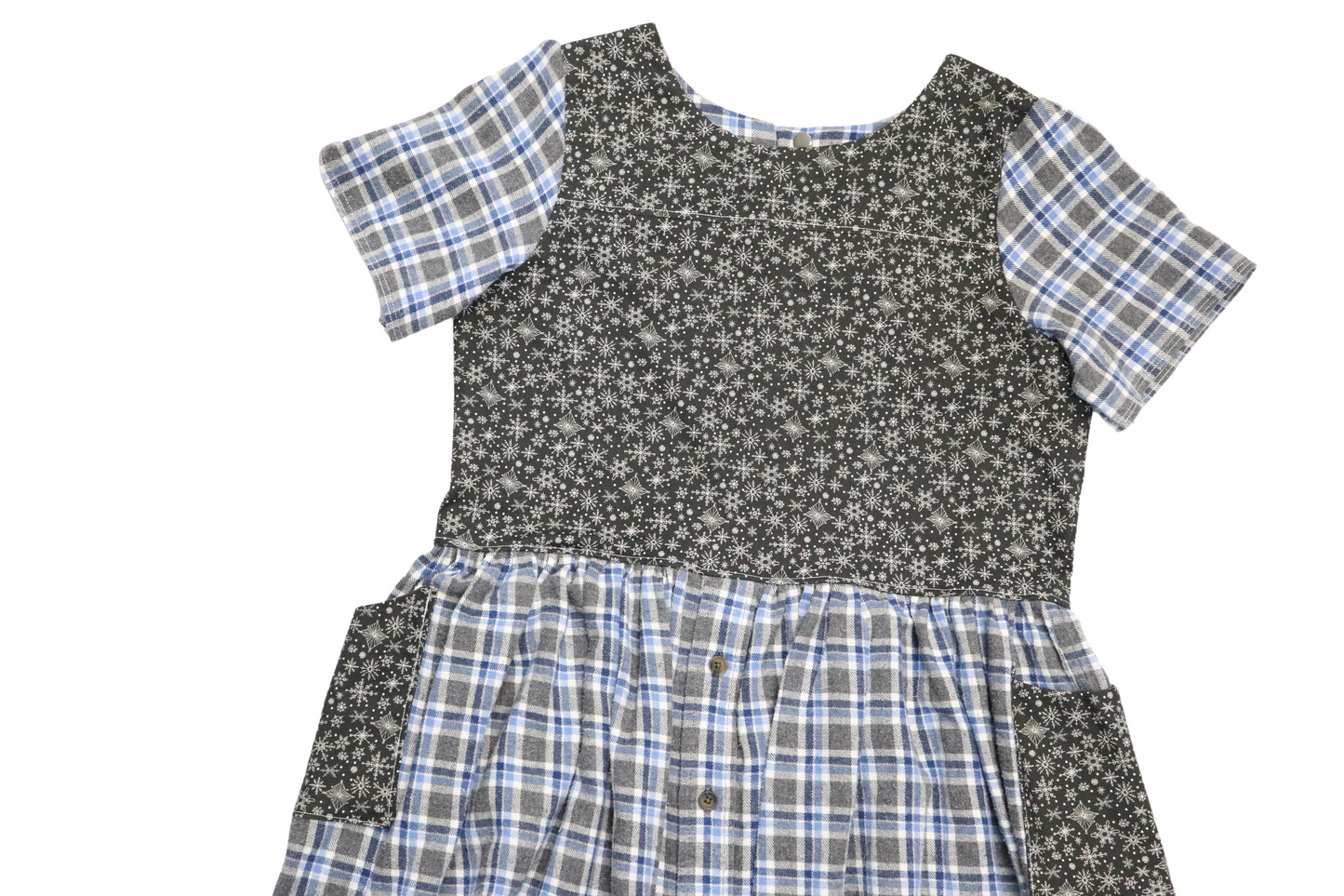 Size 9/10 | Short Sleeve Upcycled Dress by Briar&Boone