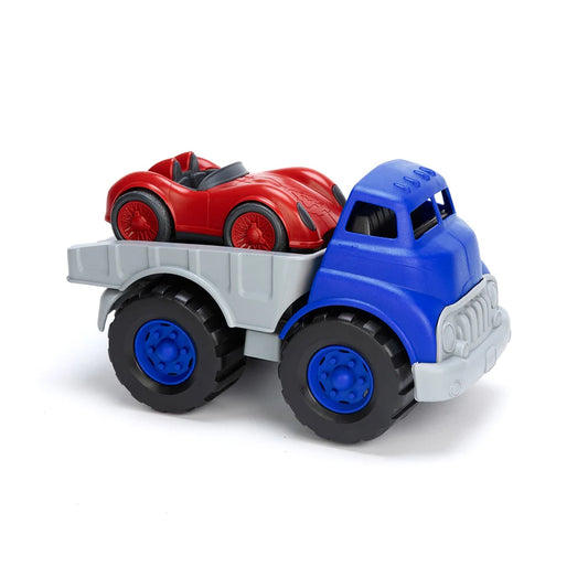 Flatbed Truck and Race Car by Green Toys