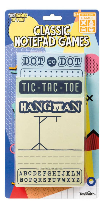 Classic Notepad Games| Hangman, Dot To Dot, Tic-Tac-Toe