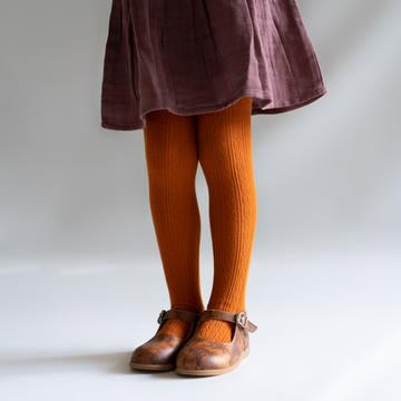 Cable Knit Tights by Little Stocking Co. | Pumpkin Spice