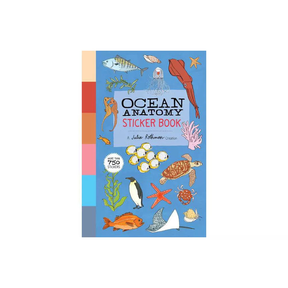 Ocean Anatomy Sticker Book - by Julia Rothman (Paperback)