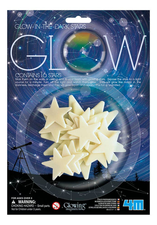 4M Glow-In-The-Dark Stars by Toy Smith (16-Piece)