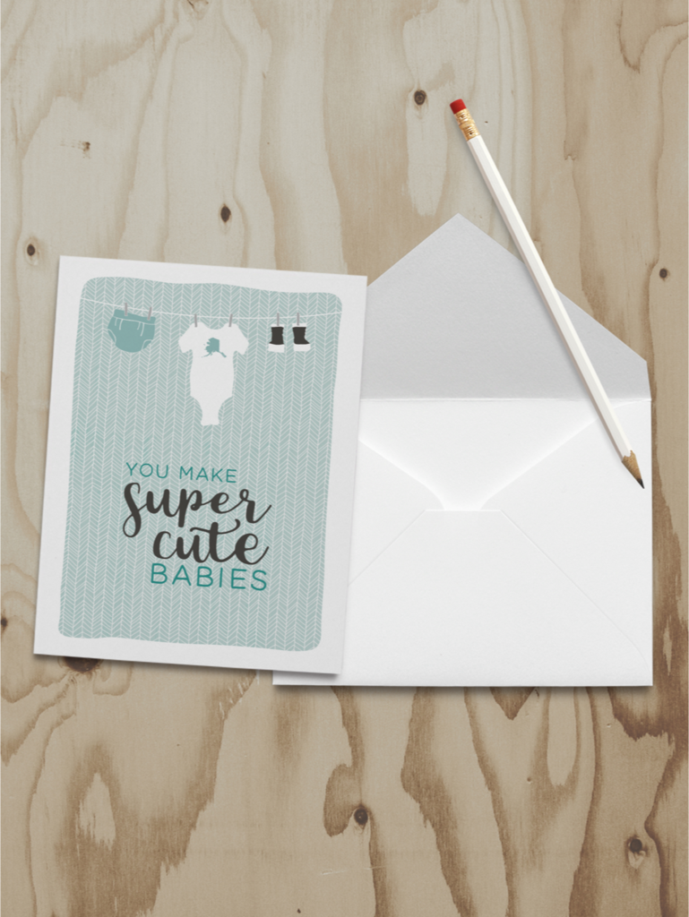 Baby Notecard by Wren and the Raven | Super Cute Babies