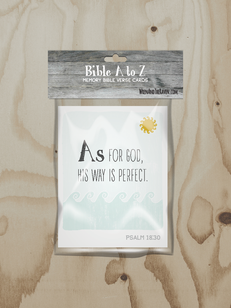 Alphabet Cards by Wren and the Raven | Bible A to Z