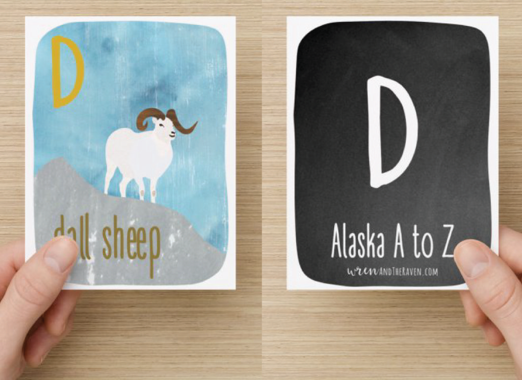Alphabet Cards by Wren and the Raven | Alaska A to Z