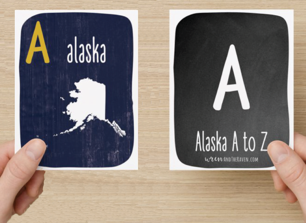 Alphabet Cards by Wren and the Raven | Alaska A to Z