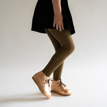 Cable Knit Tights by Little Stocking Co. | Olive Green