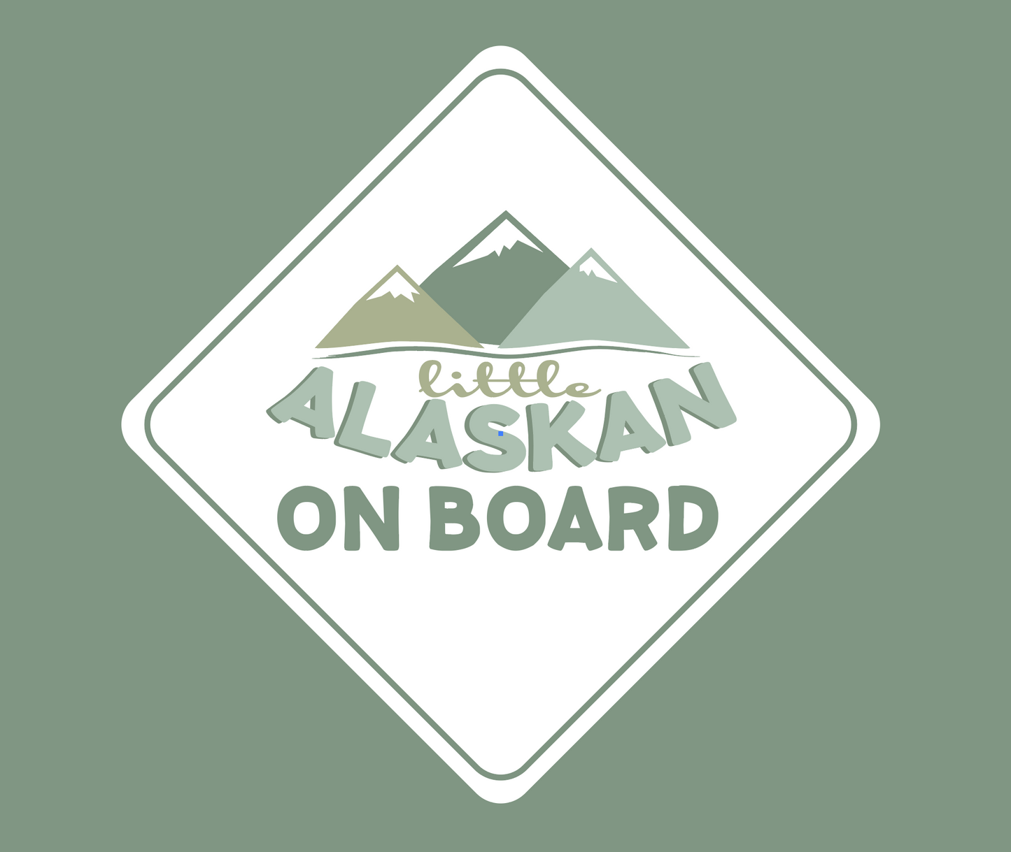 "Little Alaskan On Board" Bumper Sticker
