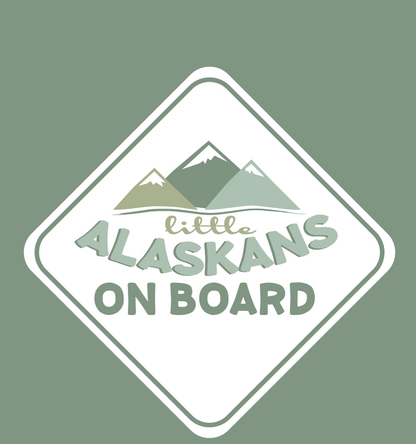 "Little Alaskan On Board" Bumper Sticker